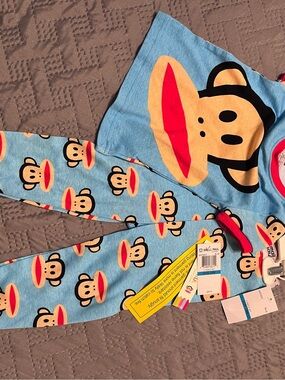 Paul Frank Light Blue Julius Monkey Pajama Set with Orange Accents